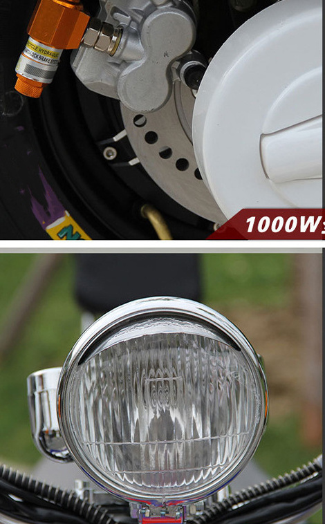 Wholesale good quality powerful motor retro LED meter Electric Motorcycle 1000W 60V/72V disc brake electric scooter