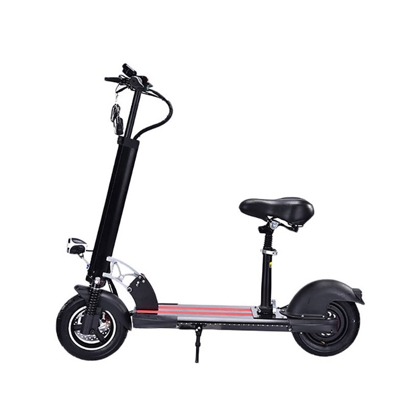 Wholesale 36v 12.5ah 350w  foldable cross-country portable lithium battery electric scooter with seat