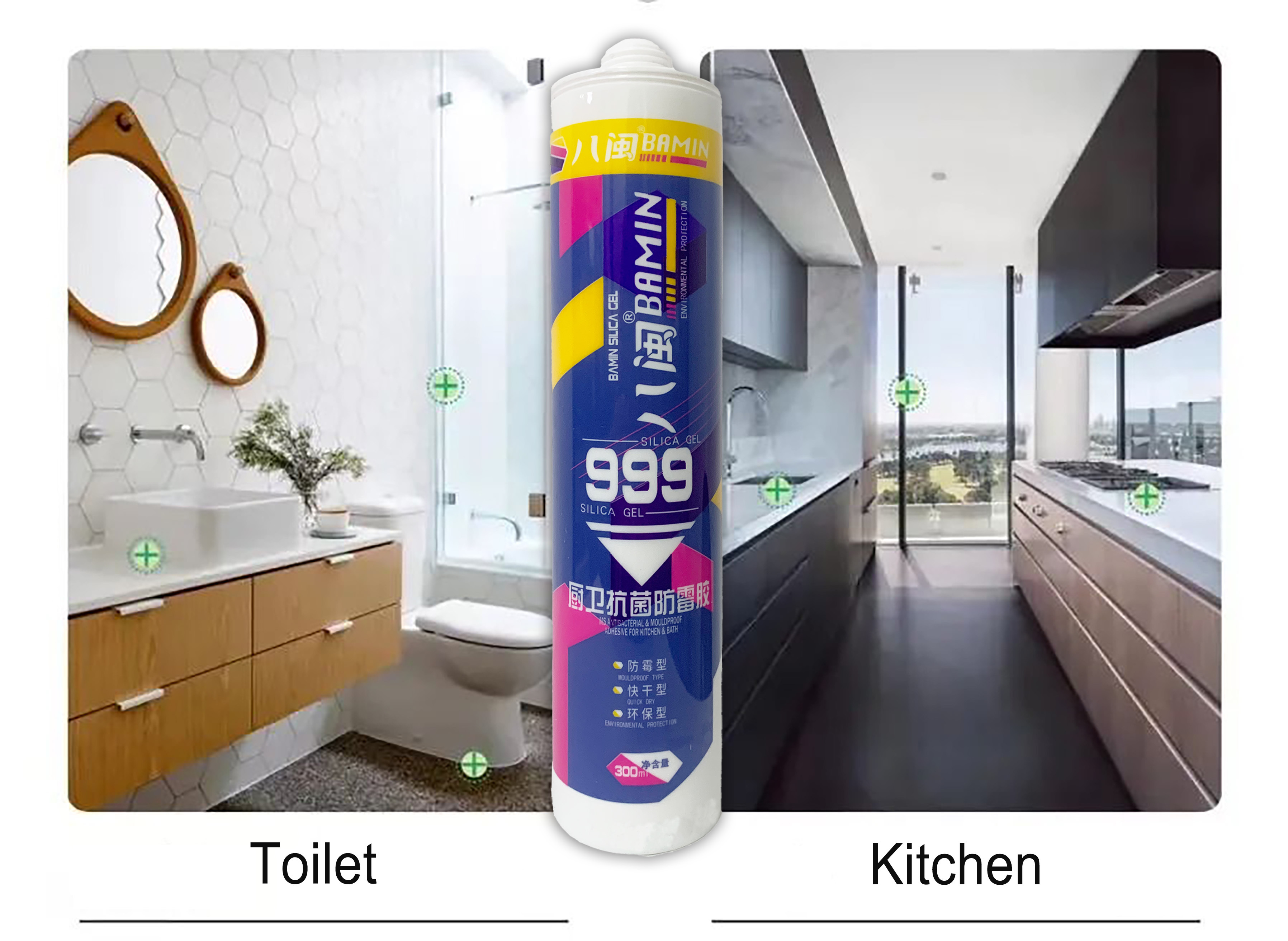 Wholesale Anti-Fungus Neutral Silicone Sealant Clear White Bathtub Caulk for Kitchen and Bathroom