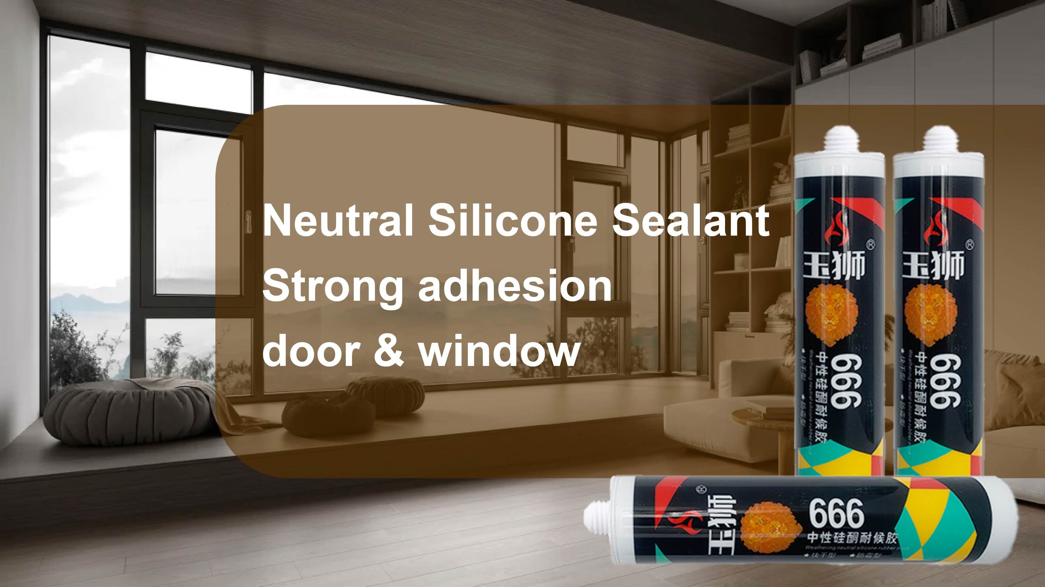 Clear Silicone Fungicidal Joint Caulking Interior and Exterior Adhesives Sealant for Use