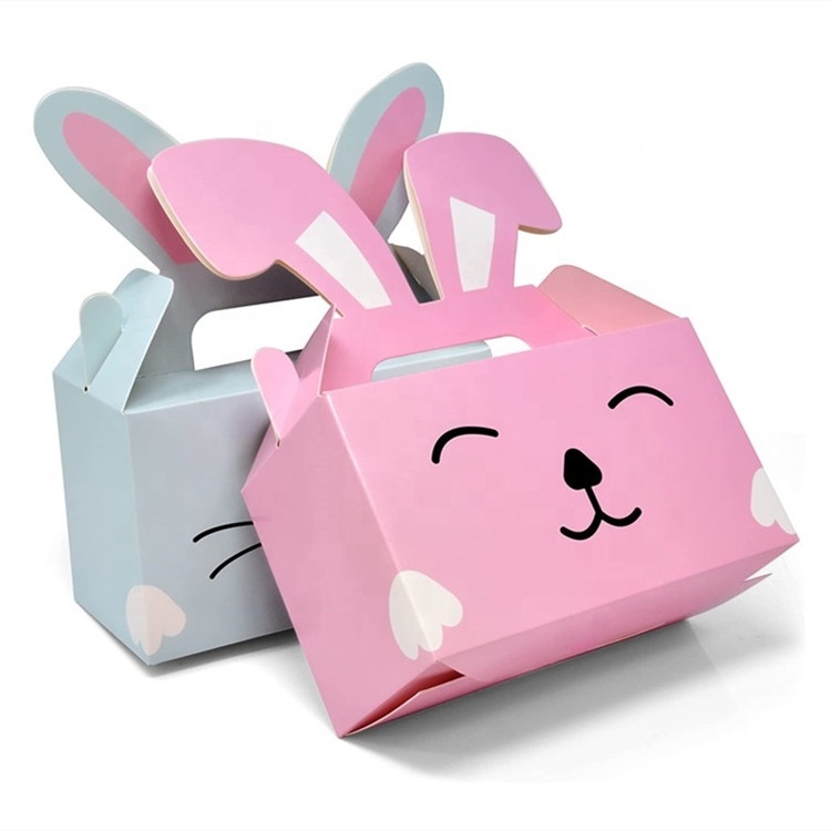 Best selling  bunny rabbit cardboard candy goody paper gift boxes pastry box paper packaging