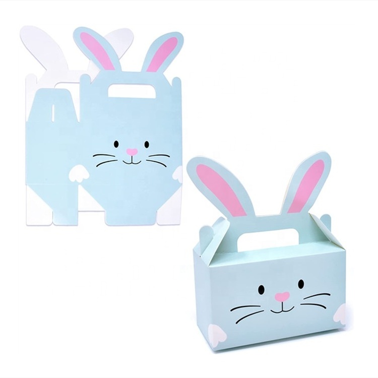 Best selling  bunny rabbit cardboard candy goody paper gift boxes pastry box paper packaging