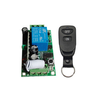 Factory Direct Sale 433 Mhz Universal Wireless Remote Control Switch 12V 1CH 10A Relay Receiver Module and Transmitter Applicanc