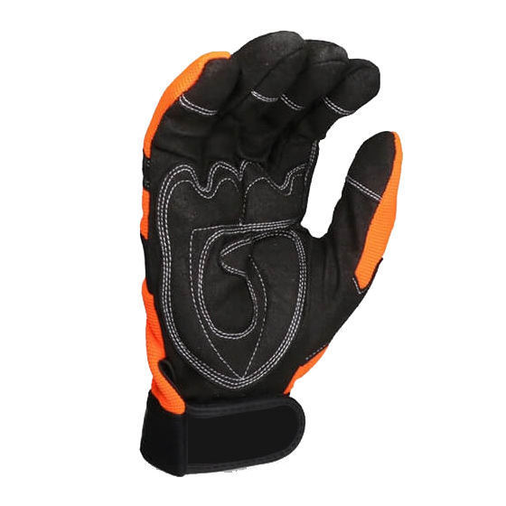 LCustom Logo Leather Impact Work Gloves Oil and Gas Safety Gloves Cut Grip Heavy Duty Working Gloves OEM Support Maju Industry