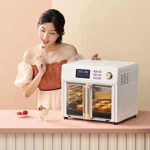 1700W Air Steam Toaster Oven Machine  Air Fryer 25L Digital Toaster Oven with window