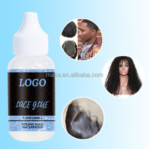 Hot selling private label clear transparent lace glue lace frontal wig waterproof adhesive 38ml glue supplier