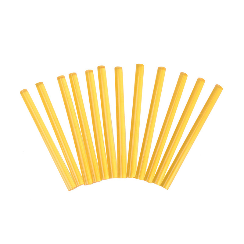 12pcs/lot Hot Melt Hair Glue Sticks (10cm Black&yellow), Good Quality Keratin Glue Sticks for Hair Extensions