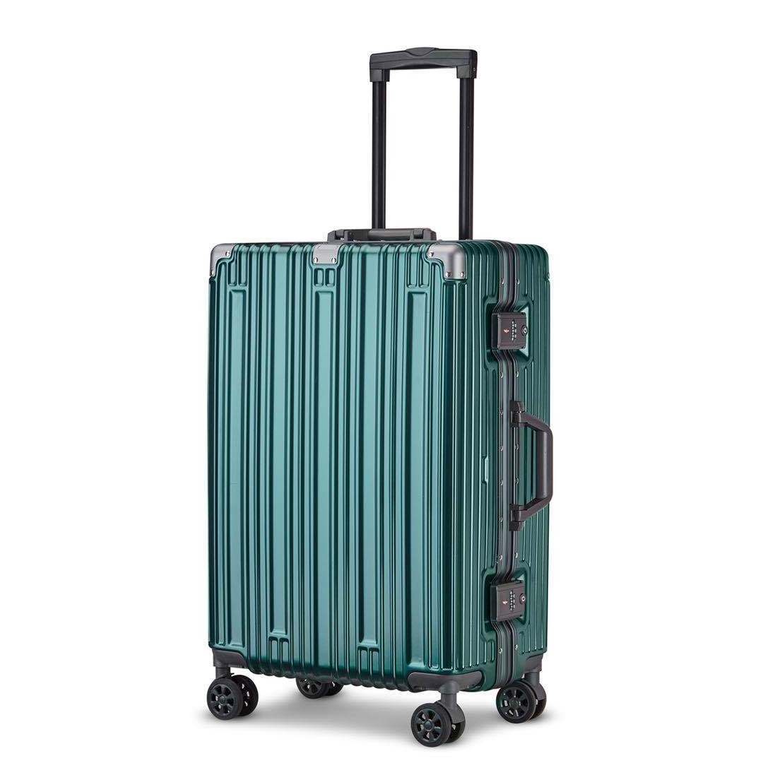 High-quality 3-piece suitcase set, aluminum frame suitcase set, universal aircraft caster wheel hard shell travel trolley case