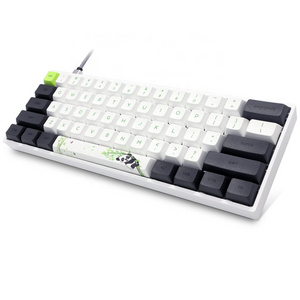 SK61 Gateron optical switch Panda PBT sublimation keycaps  RGB 60%  BT 5.1 Mechanical Gaming  Keyboard