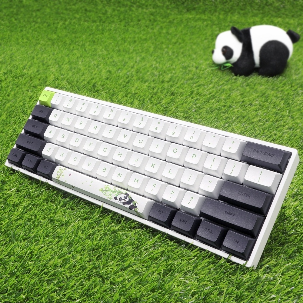 SK61 Gateron optical switch Panda PBT sublimation keycaps  RGB 60%  BT 5.1 Mechanical Gaming  Keyboard