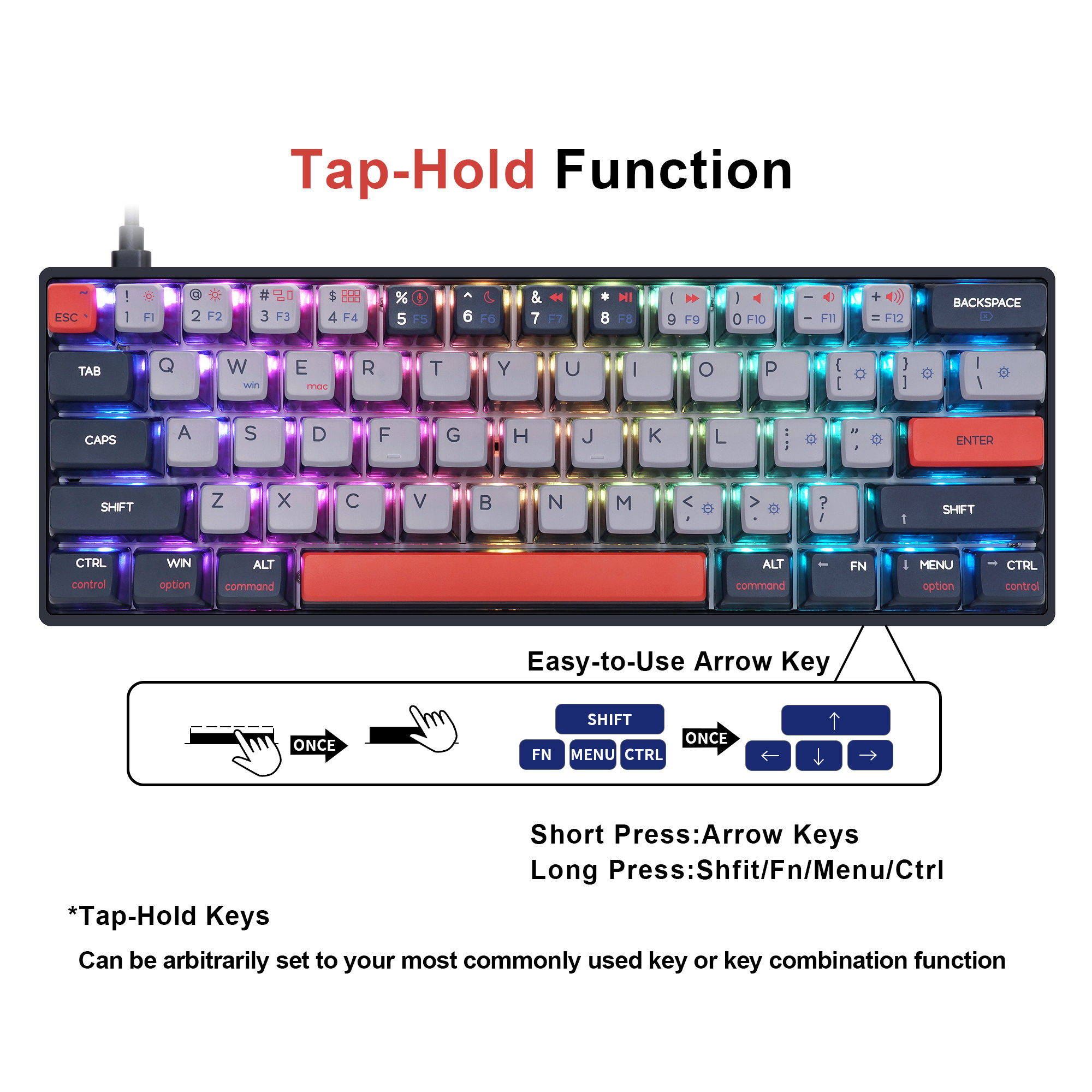 61keys keyboard Skyloong 60% QMK VIA Mechanical keyboard KTT mechanical switch for  Pudding keycaps for Win/Max PC