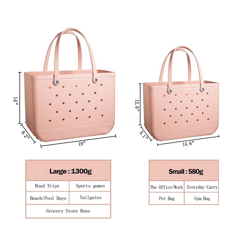 2023 Custom/wholesale designer xl croc bags Women Summer waterproof Large medium Eva Tote Beach bag Bogg Bags