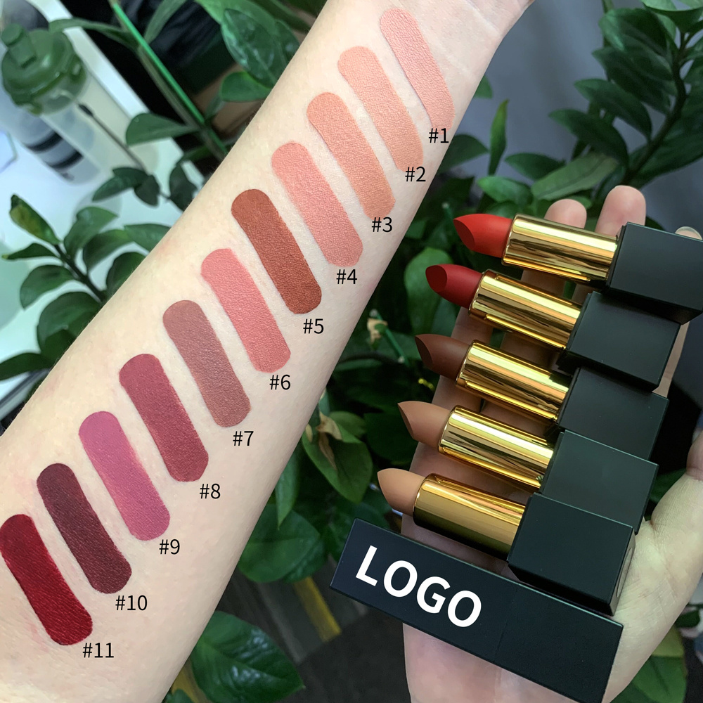 High quality matte waterproof longlasting private label vegan matte lipstick