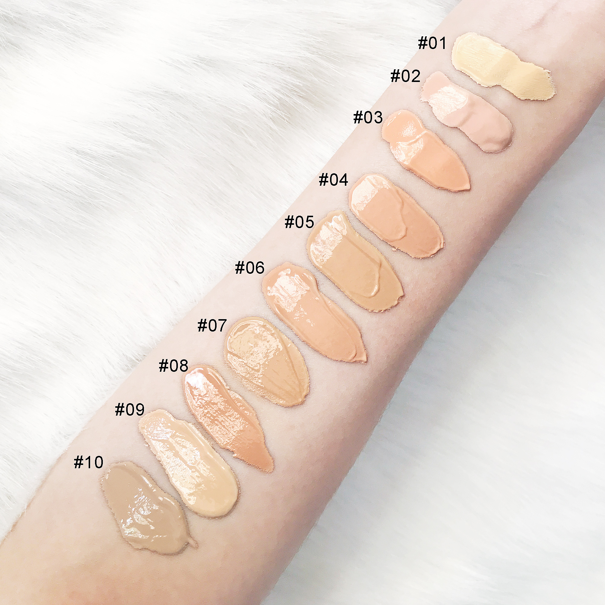 Vegan matte waterproof full coverage foundation custom logo private label liquid foundation