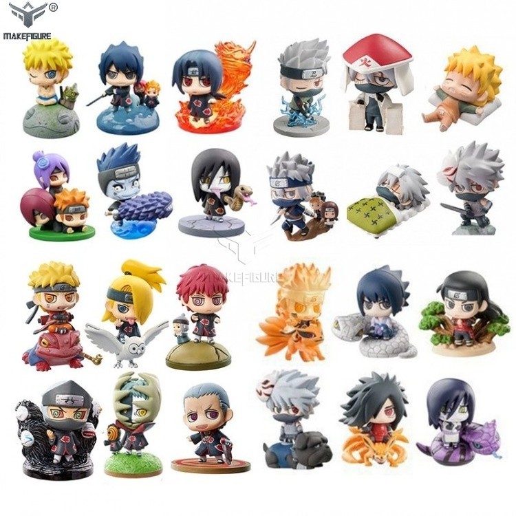 Custom Made PVC Chibi Figure Making PVC Chibi Miniature Plastic Figurines Customize 3D Cartoon PVC Plastic Figurine Toy