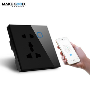 Makegood Factory Outlet Smart Universal Wall Sockets 16A with Children Protect Compatible Alexa Smart UK Wall Socket