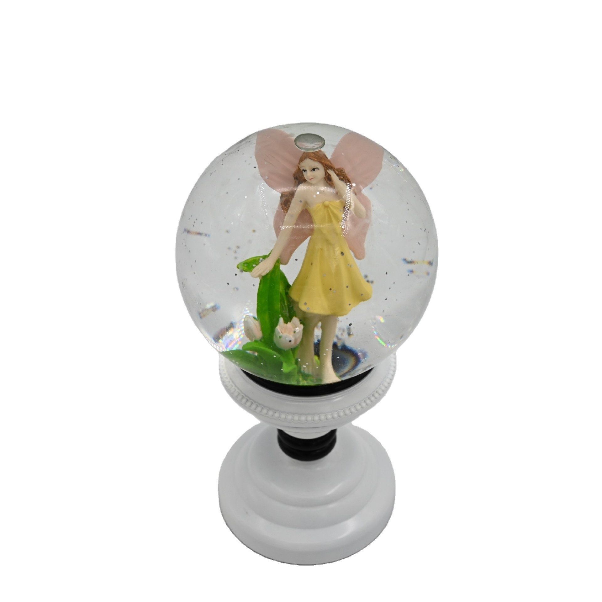 Glass Water Globe Fairy Snow Globe With Music Box