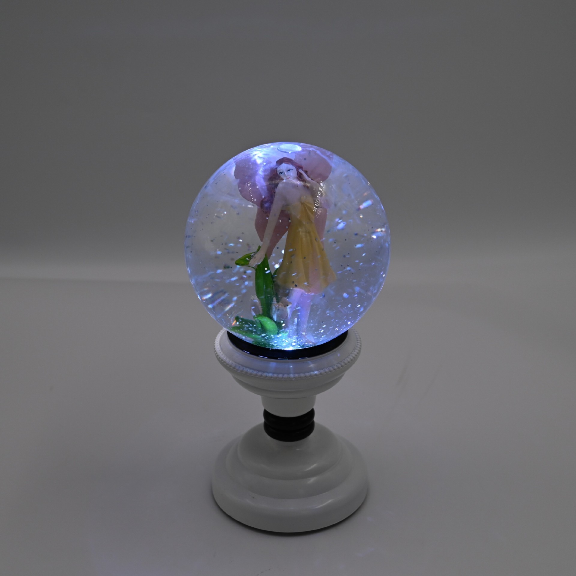 Glass Water Globe Fairy Snow Globe With Music Box