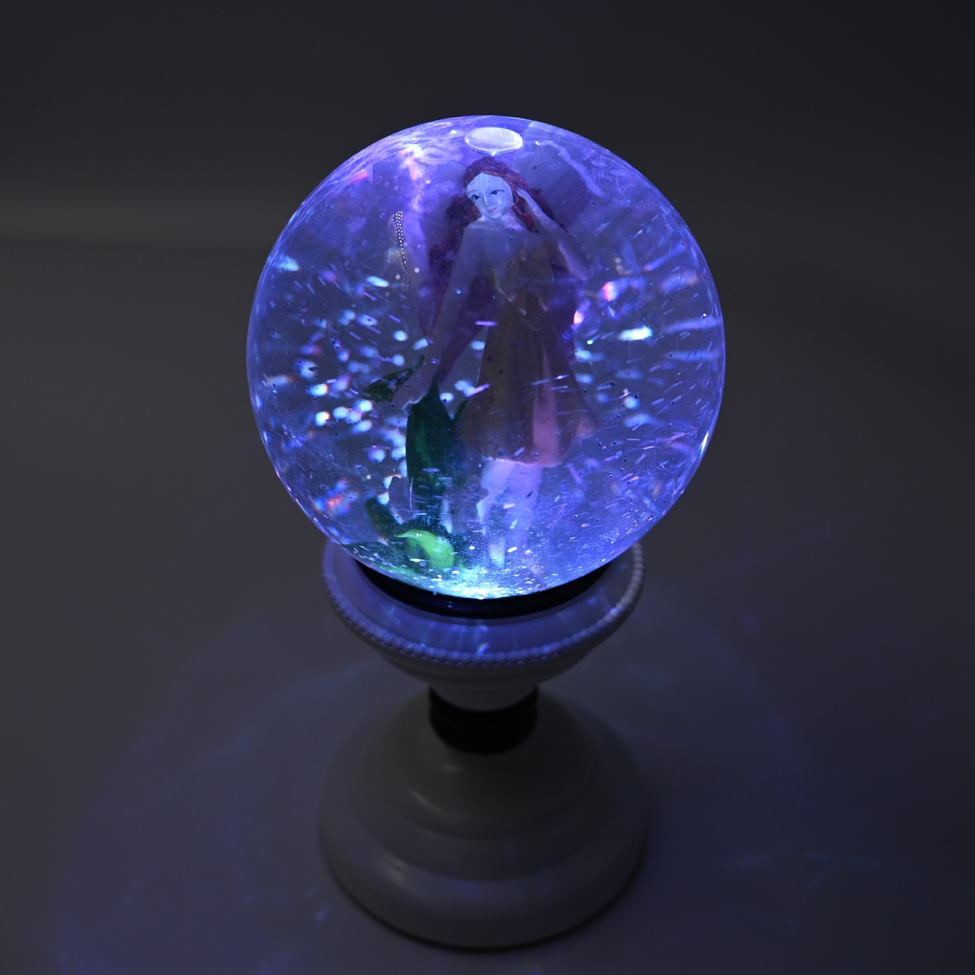 Glass Water Globe Fairy Snow Globe With Music Box