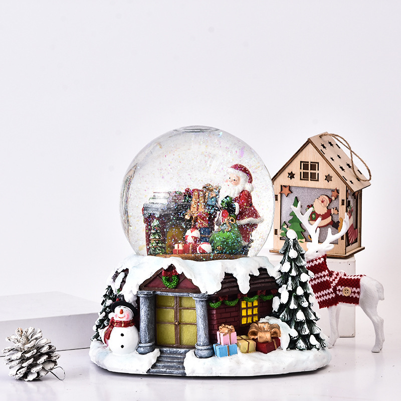 Snowball Maker Empty Snow Globe Inflatable Snow Globe Christmas Snow Globe