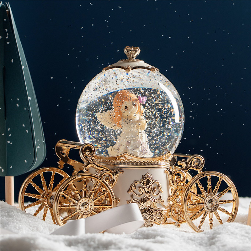 Resin Crafts For Home Decoration Snowball Microphone Snow Globe Glass