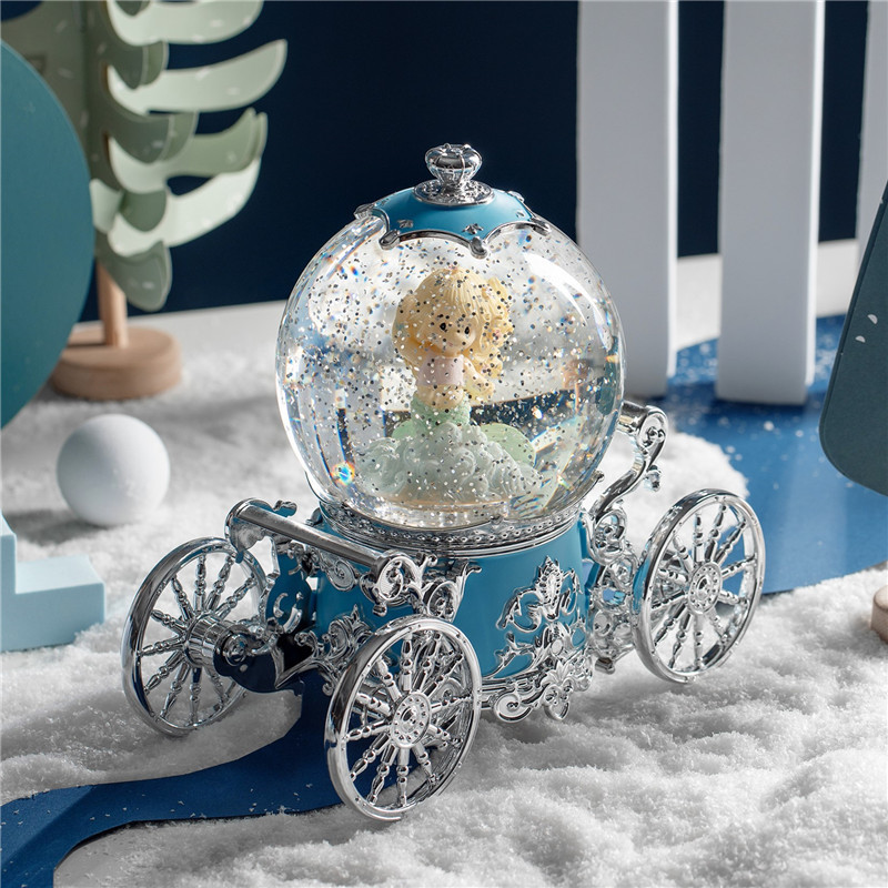 Resin Crafts For Home Decoration Snowball Microphone Snow Globe Glass