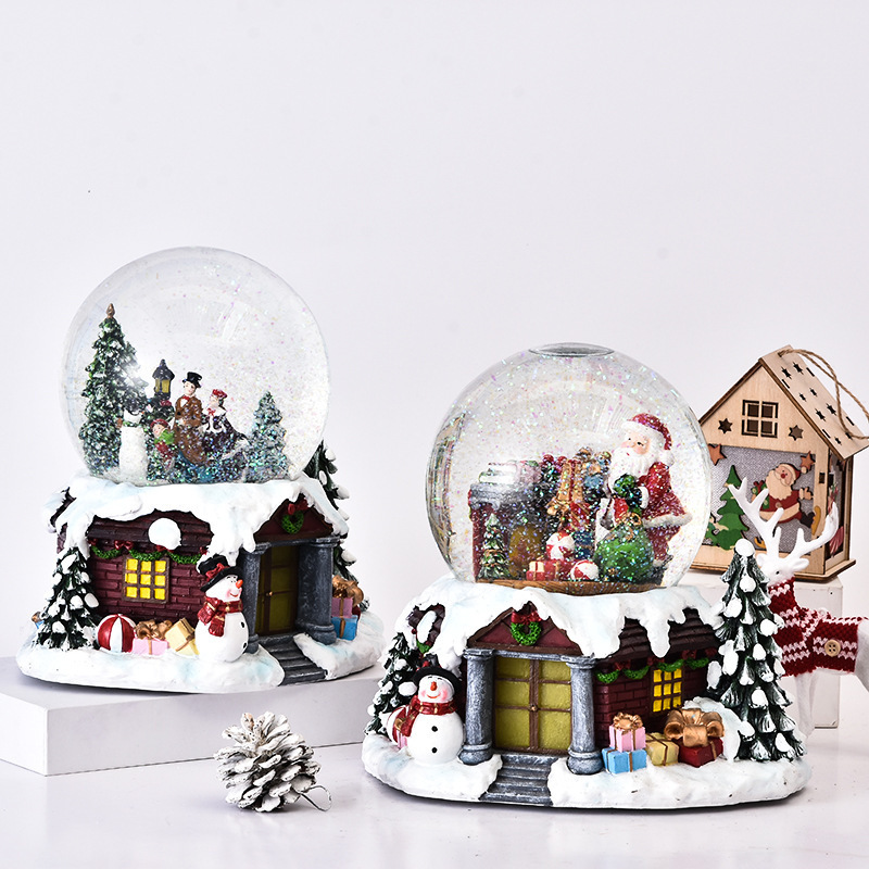 Snowball Maker Empty Snow Globe Inflatable Snow Globe Christmas Snow Globe