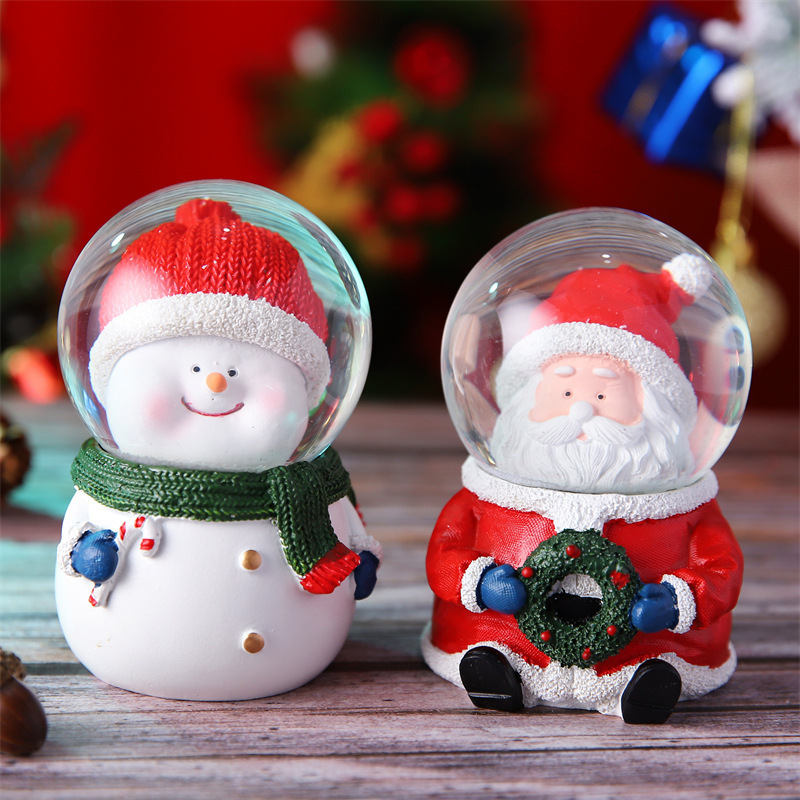 New Christmas Crystal Ball Christmas 65#Human Snow GlobeDesign Snow Globe  Photo Snow Globe