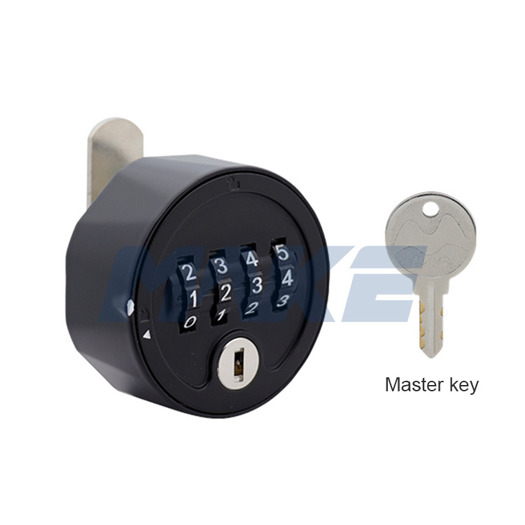 MK718 Wholesale 4 Digit Furniture Filing Cabinet Keyless Combination Cam Small Mechanical Code Password Locks for Tool Boxes