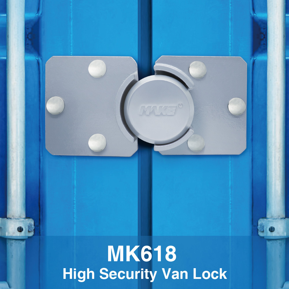 MK618 Heavy Duty Waterproof Steel Puck Round Van Lock