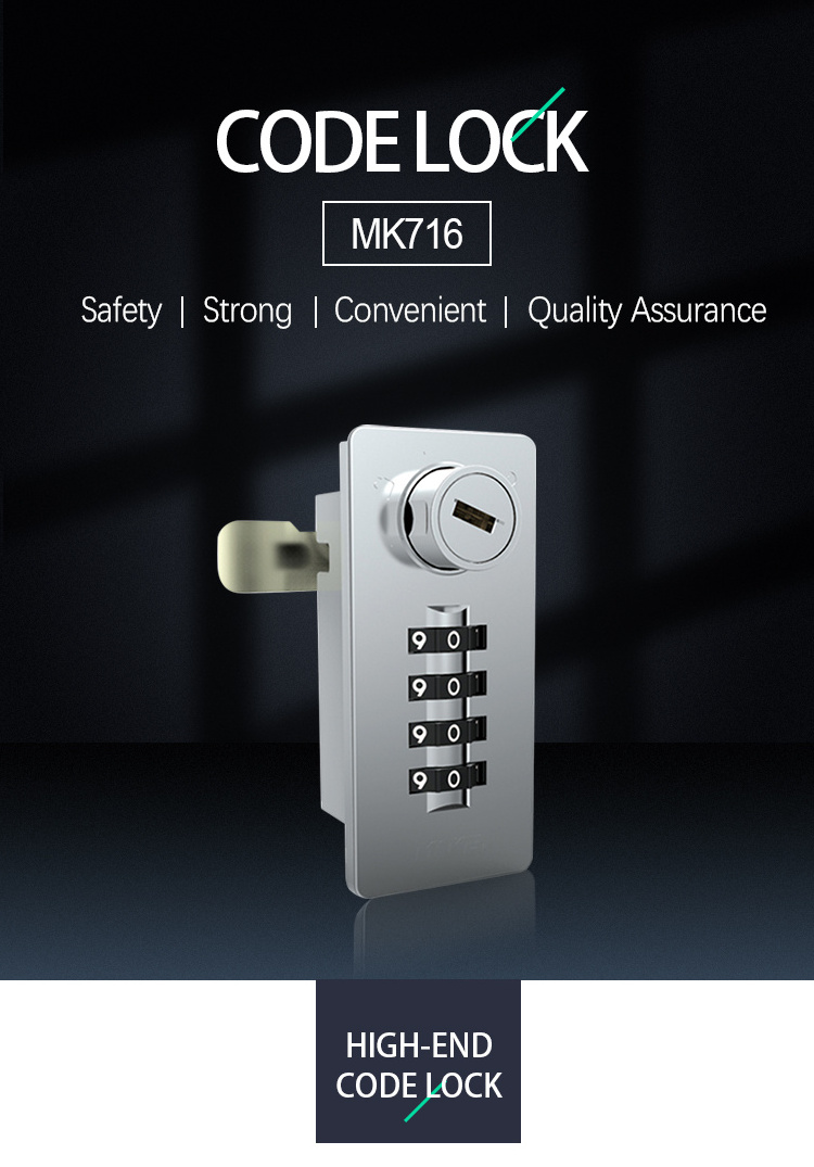 MK716 4 Digital Combination Zinc Alloy Mechanical Combination Boxing Lock