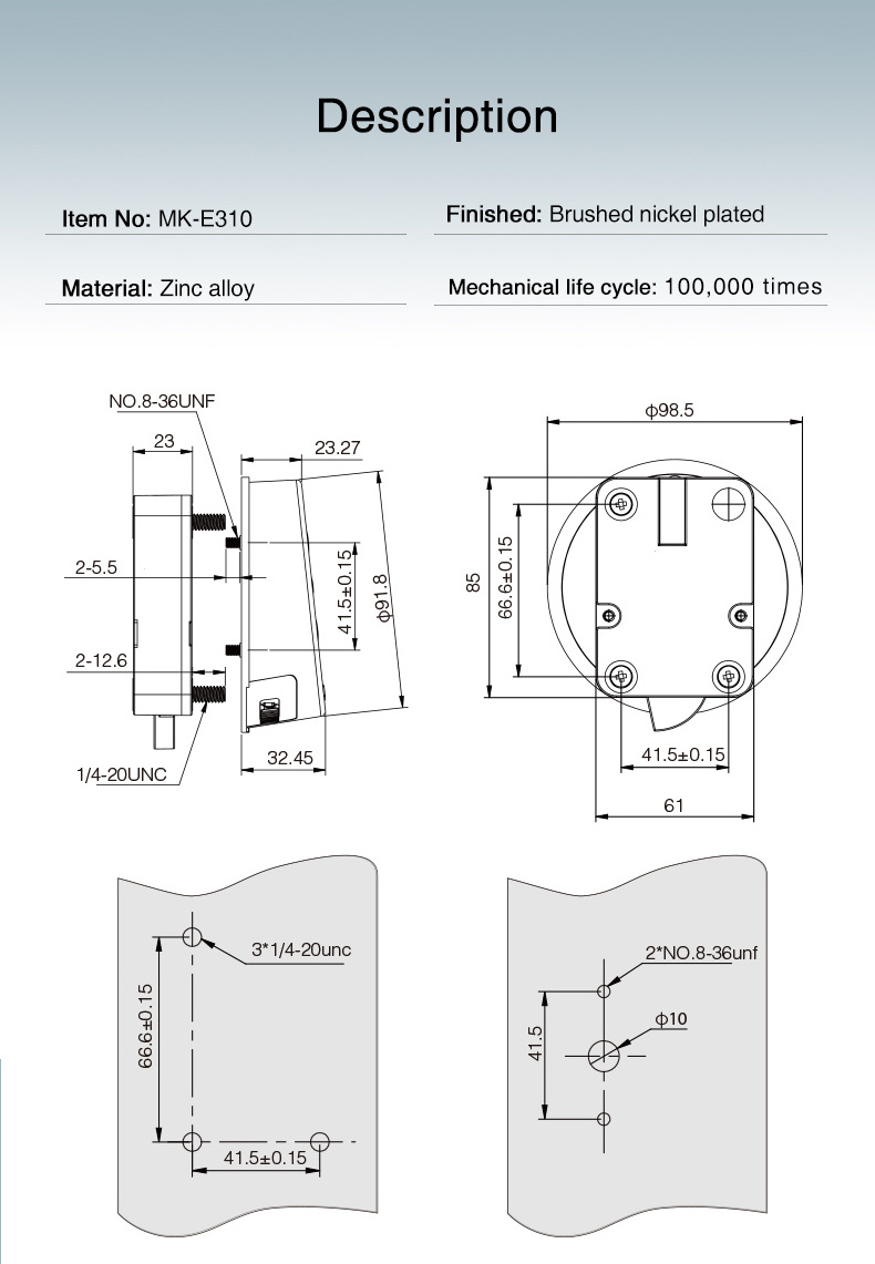 MK-E310 Wholesale Smart Electric Safe Box Digital Combination Lock Code Lock for Safe Deposit Box