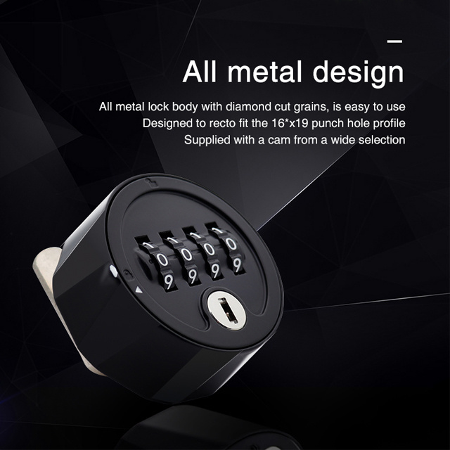 MK718 mechanical keyless entry combination door locks locker combination locks with master key combination locks