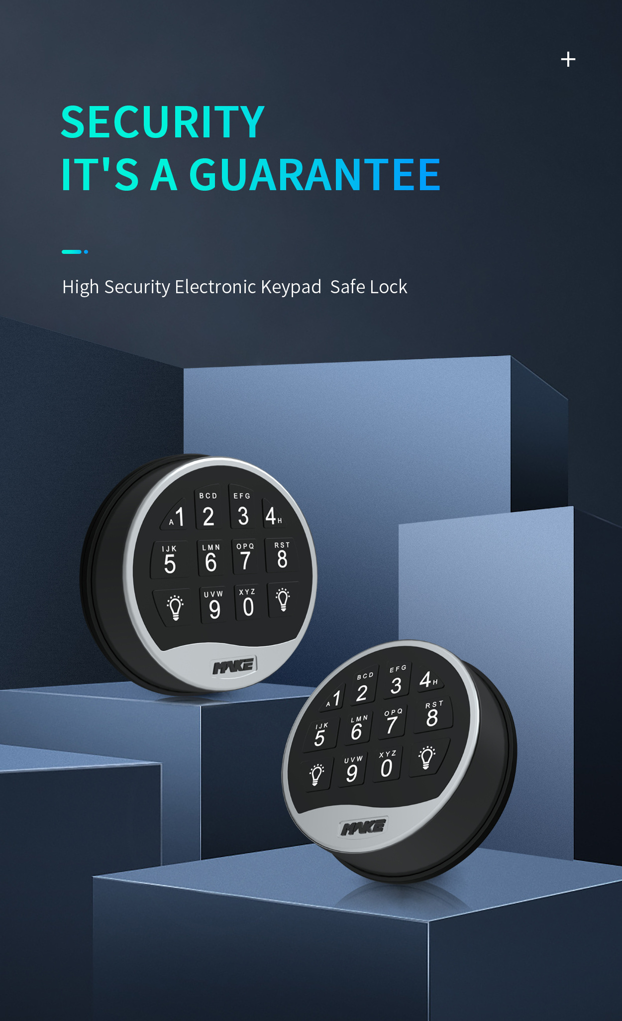 High Security Electronic Keyless Code Lock for Safe Cash Box