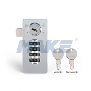 MK716 Zinc Alloy Scrambled Automatically Square Digital Combination 4 Digit Locker Lock