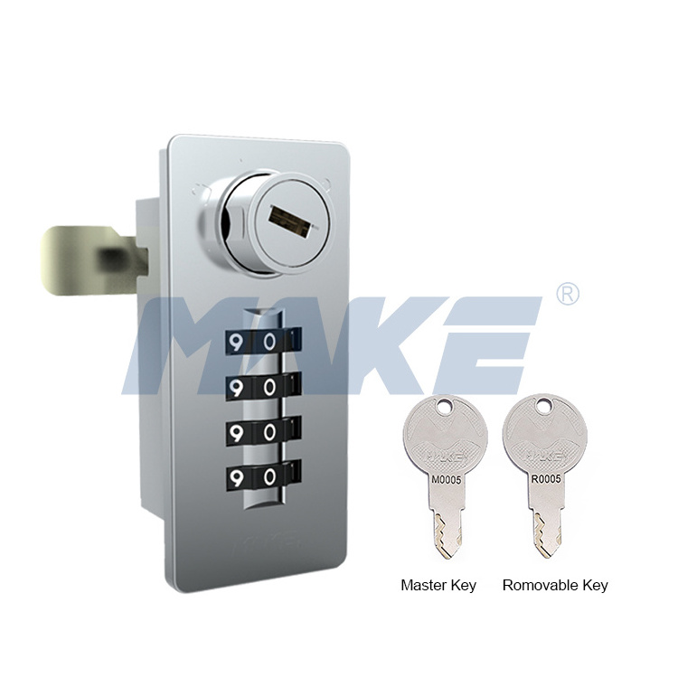 MK716 Zinc Alloy Scrambled Automatically Square Digital Combination 4 Digit Locker Lock