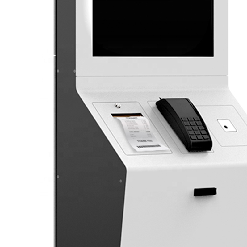 Freestanding 32 inch self service ticket dispenser/card sales kiosk ticket machine for bus and subway