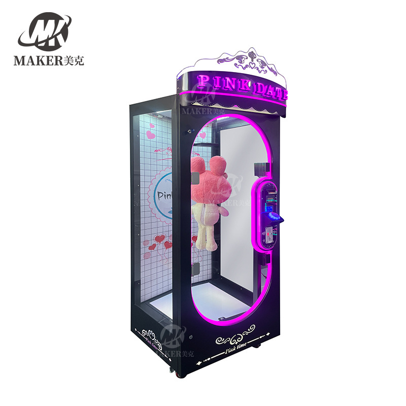 2024 Newest Cut Arcade Vending Machine WIN Scissors Plush Toys game machine Coin Operated Game Drop The Prize Barber