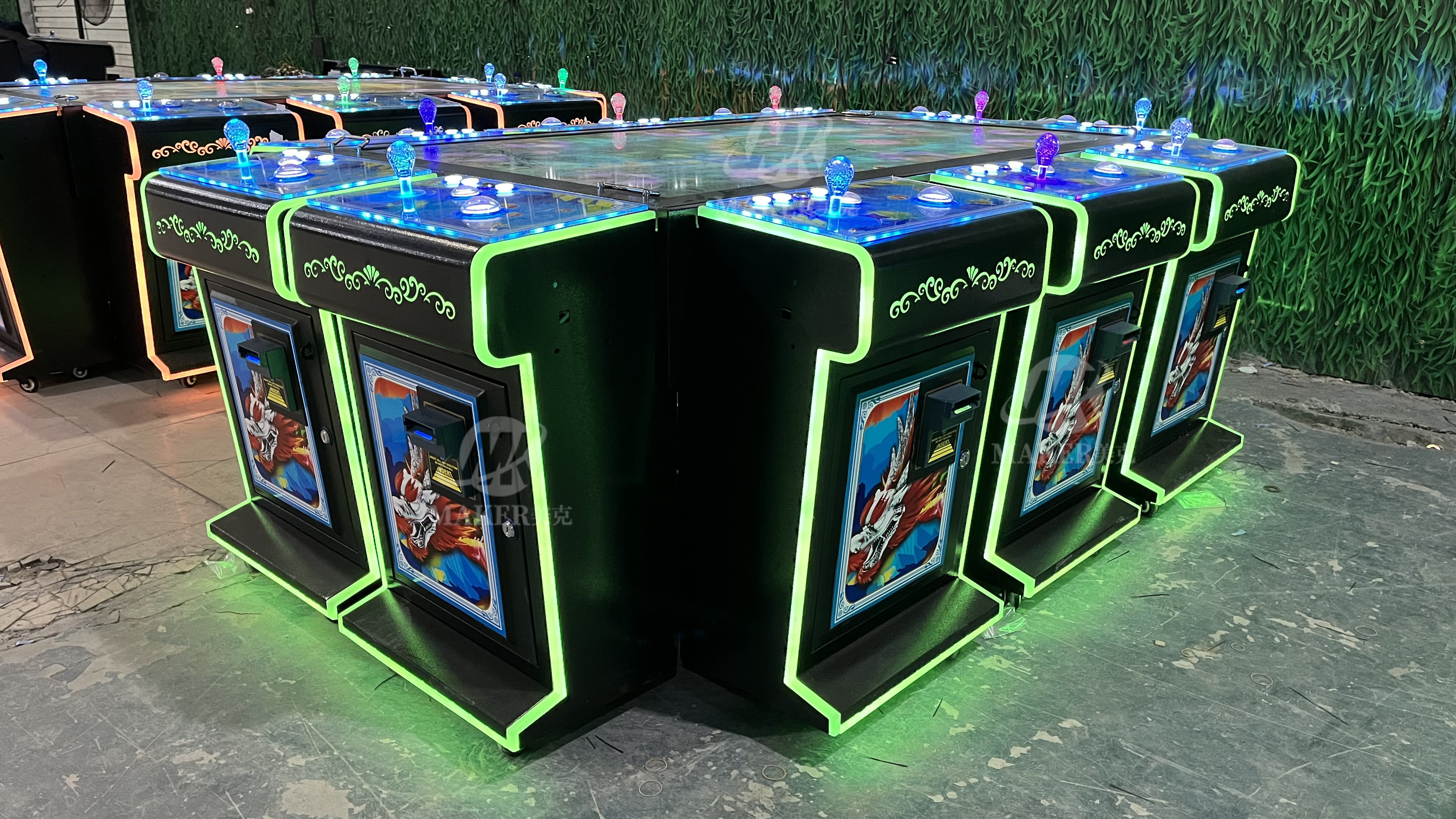 Hot Sale High Quality 65 Inch 10 Players Coin Operated Skill Fish Game Cabinet Machine