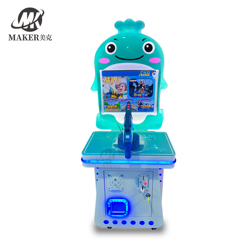 Arcade Coin Operated Game Machine Kids Indoor Shooting Game 120W Coin Machine For Kids