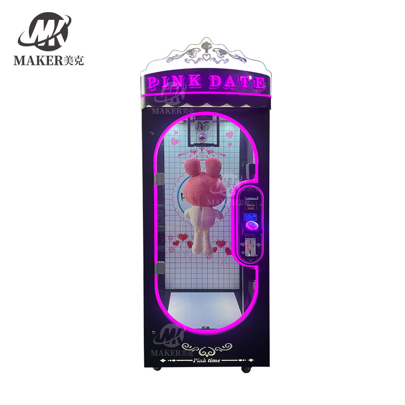 2024 Newest Cut Arcade Vending Machine WIN Scissors Plush Toys game machine Coin Operated Game Drop The Prize Barber