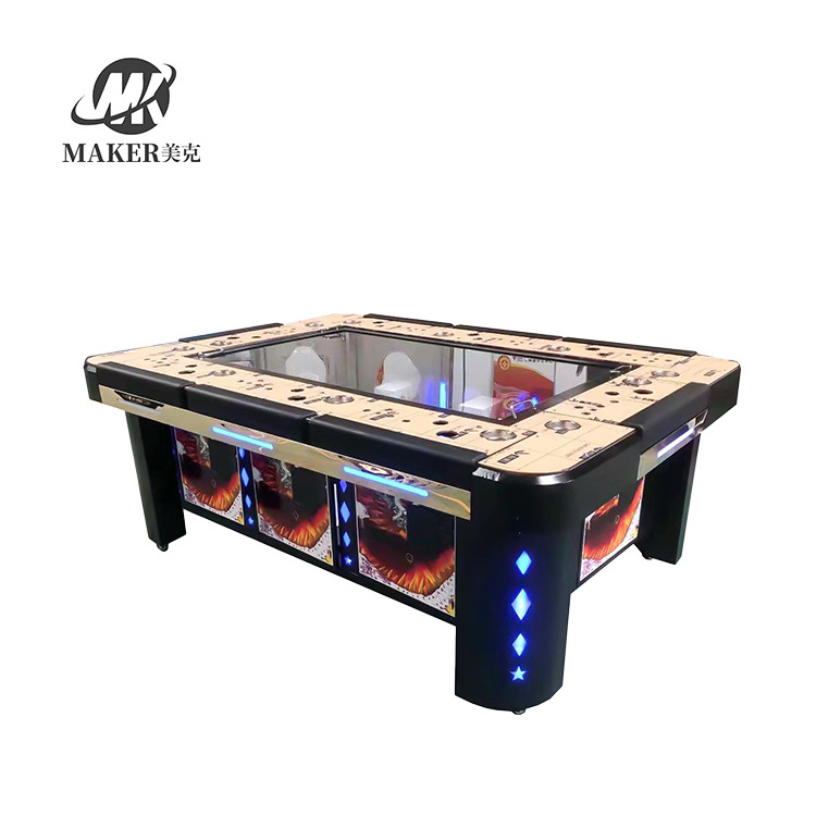 55 Inch 8P Coin Operated Table Fish Machine Game Cabinet For Sale