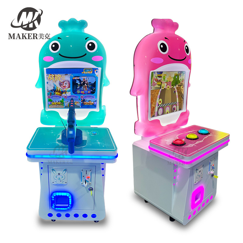 Arcade Coin Operated Game Machine Kids Indoor Shooting Game 120W Coin Machine For Kids