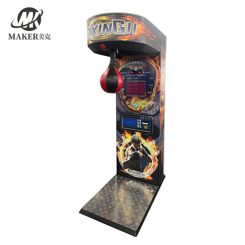 Street Amusement Park Electronic Boxing Machine Coin Operated Arcade Game Boxing Punch Machine Price For Sale