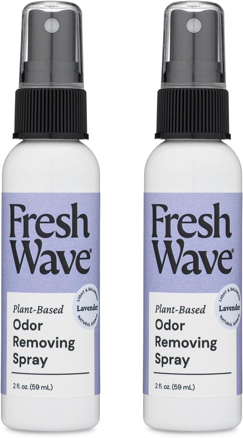 Lavender Odor Eliminator Spray  Air Freshener Pack of Travel Size Odor Absorbers for On the Go Safer Odor Relief  Natural Plant-