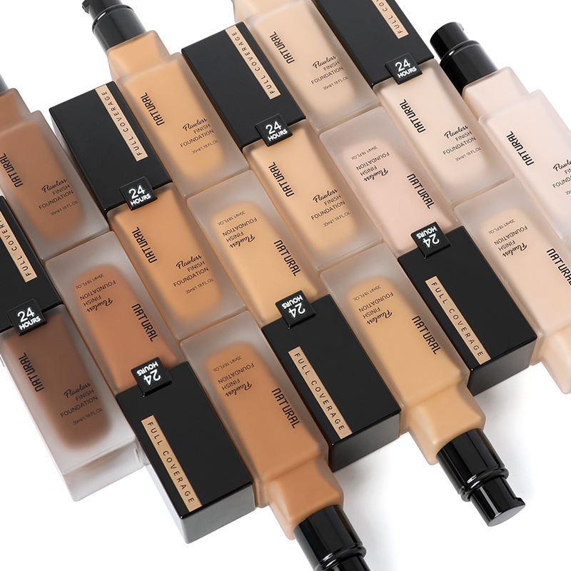 HD long-lasting Natural Foundation Makeup Concealer Foundation Matte Natural Waterproof Private Label Make up Foundation