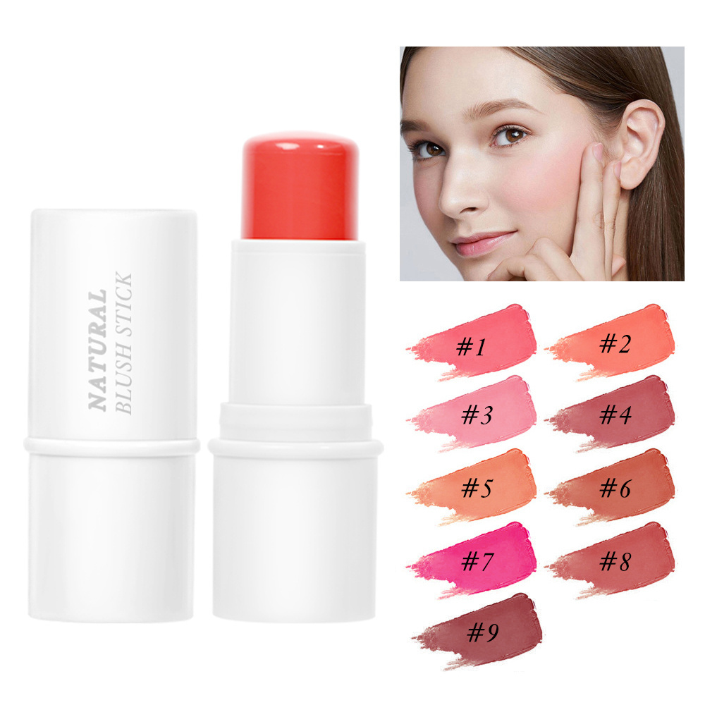 OEM Custom Private Label Stick Blush Makeup High Quality Creamy Blusher Palette Highlighter Makeup Cream Blush Stick