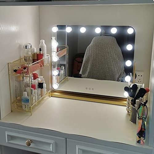 M6052 Custom Size Vanity Led Lighted Bulbs Stick On Hollywood Makeup Mirror