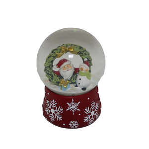 Glitter and music resin souvenirs  water ball Christmas Snow Globe