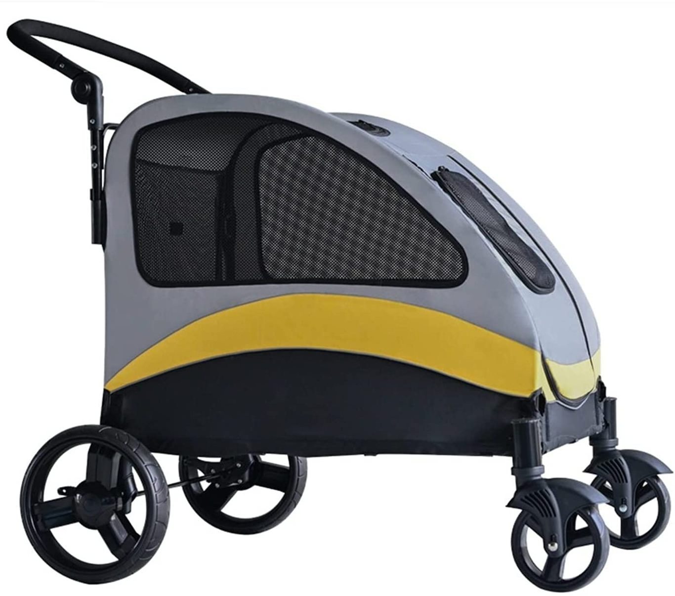 sell well Low MOQ foldable Pet Stroller for cats and dogs,Dog Stroller for large dogs or 2 dogs,Heavy Duty Pet Gear Wagon Cart